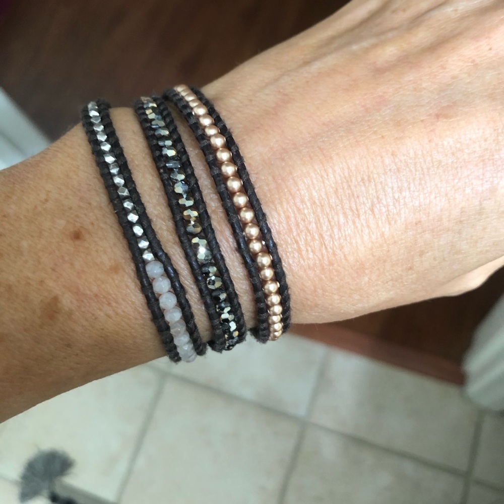 Chan Luu Triple-Wrap Bracelet